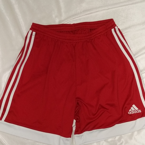 adidas Other - Men's Adidas red & white basketball shorts size L